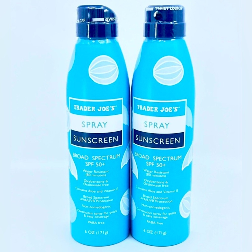 Trader Joe's Broad Spectrum SPF 50+ Sunscreen Spray Aloe FACTORY SEALED
